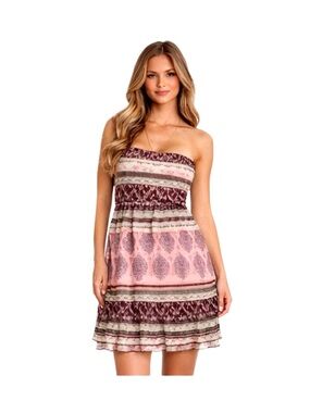 COLORFUL PATTERN FLOWY DAY DRESS